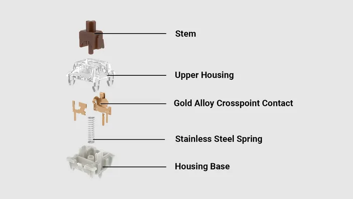 G Pro 3.0 Brown Switch structure diagram